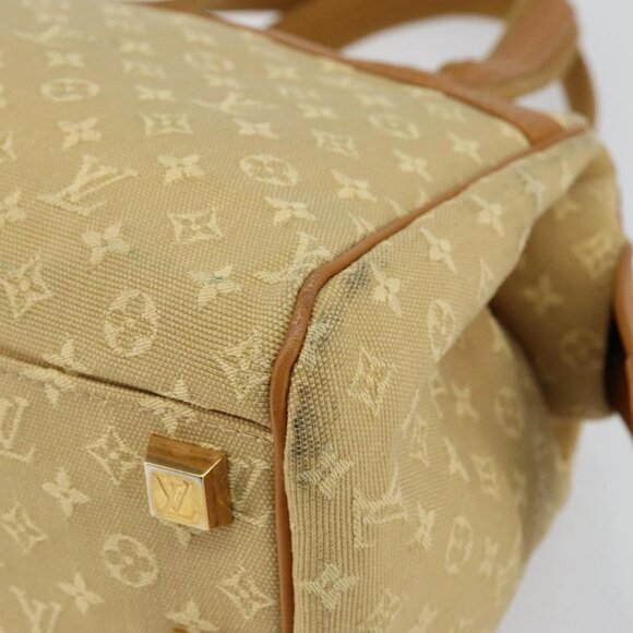 LOUIS VUITTON Monogram Mini Josephine PM Hand Bag Beige - Picture 10 of 15